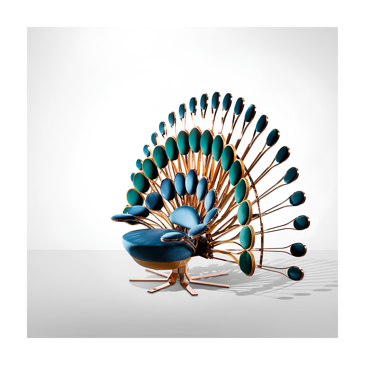 Peacock Crown Armchair
